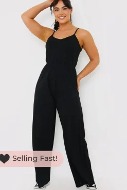 Strappy Wide Leg Jumpsuit