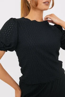 Stretch Broderie Top