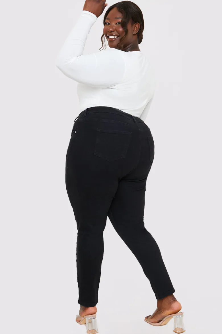 Stretch High Waisted Skinny Jeans