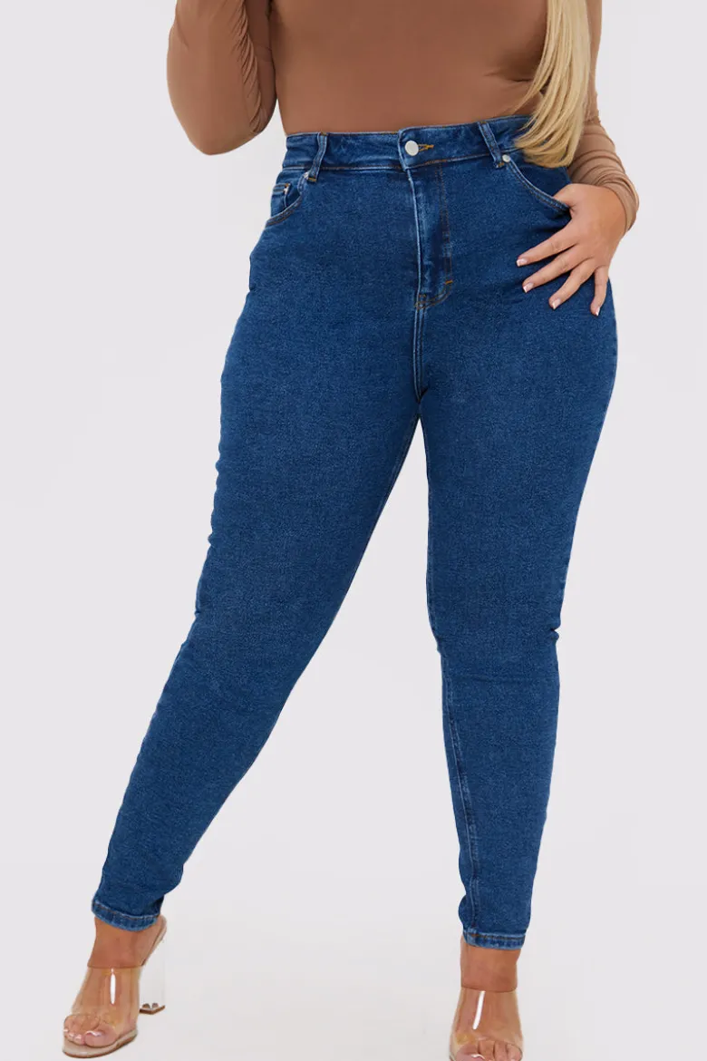 Stretch High Waisted Skinny Jeans