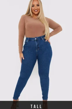 Stretch High Waisted Skinny Jeans