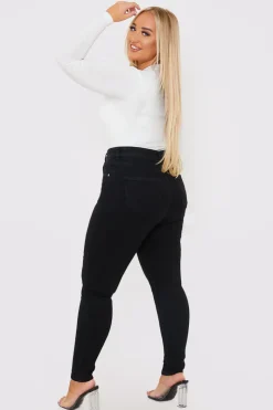 Stretch High Waisted Skinny Jeans