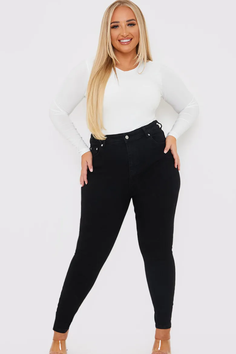 Stretch High Waisted Skinny Jeans