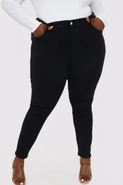 Stretch High Waisted Skinny Jeans