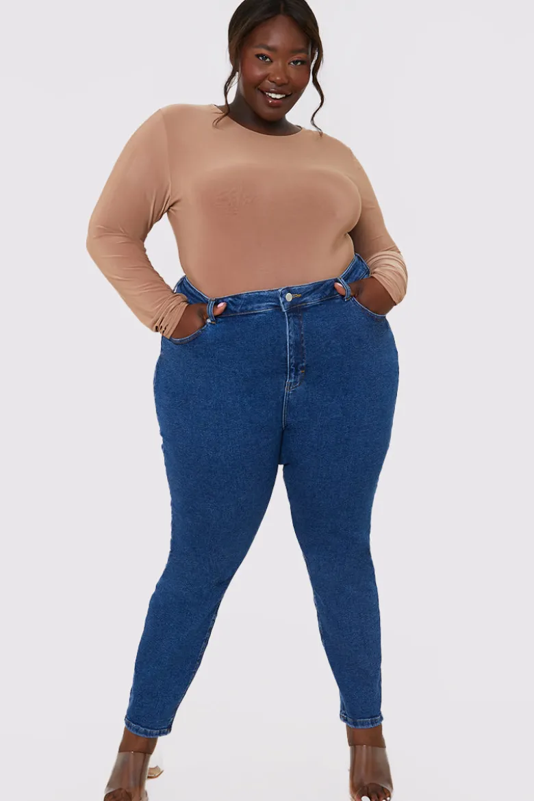 Stretch High Waisted Skinny Jeans
