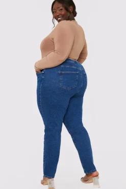 Stretch High Waisted Skinny Jeans