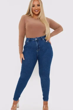 Stretch High Waisted Skinny Jeans