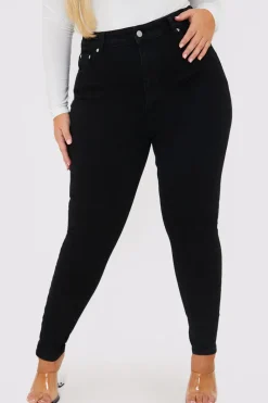 Stretch High Waisted Skinny Jeans