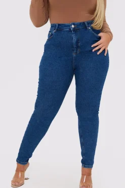 Stretch High Waisted Skinny Jeans