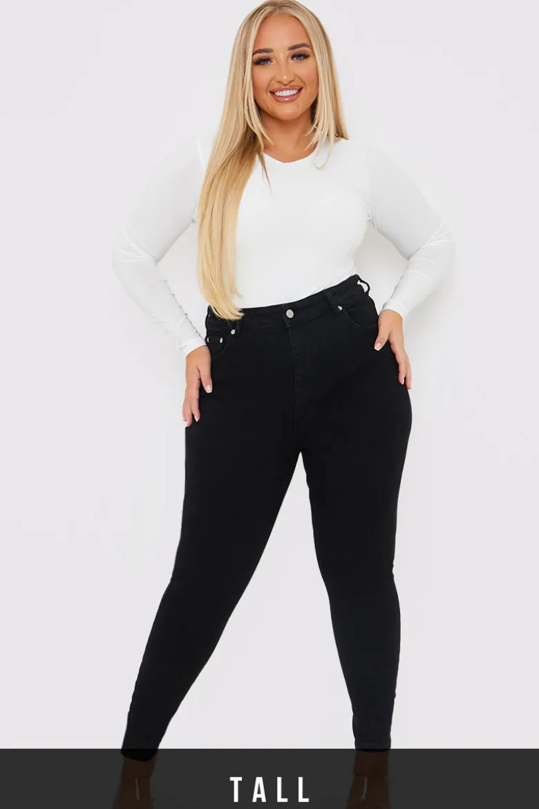 Stretch High Waisted Skinny Jeans