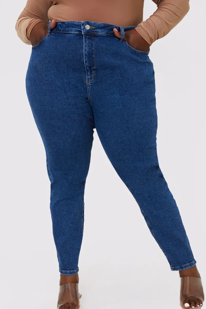 Stretch High Waisted Skinny Jeans