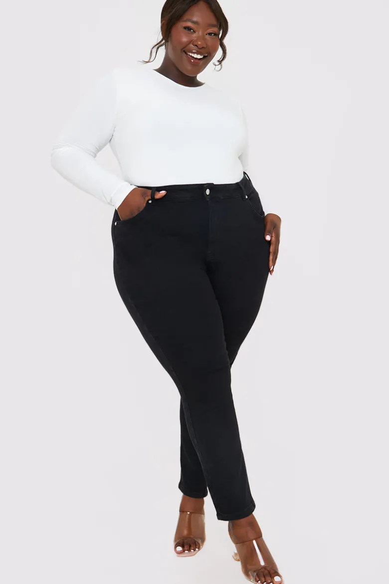 Stretch High Waisted Skinny Jeans