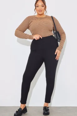 Striped Ribbed Long Sleeve Top
