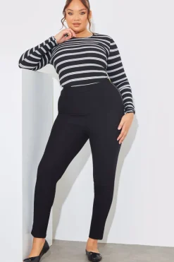 Striped Ribbed Long Sleeve Top