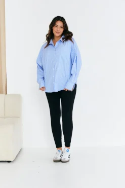 Stripe Oversized Poplin Shirt