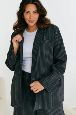 Tailored Pinstripe Co-Ord Blazer