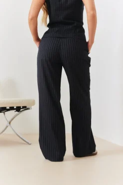 Tailored Pinstripe Wide Leg Co-ord Trouser
