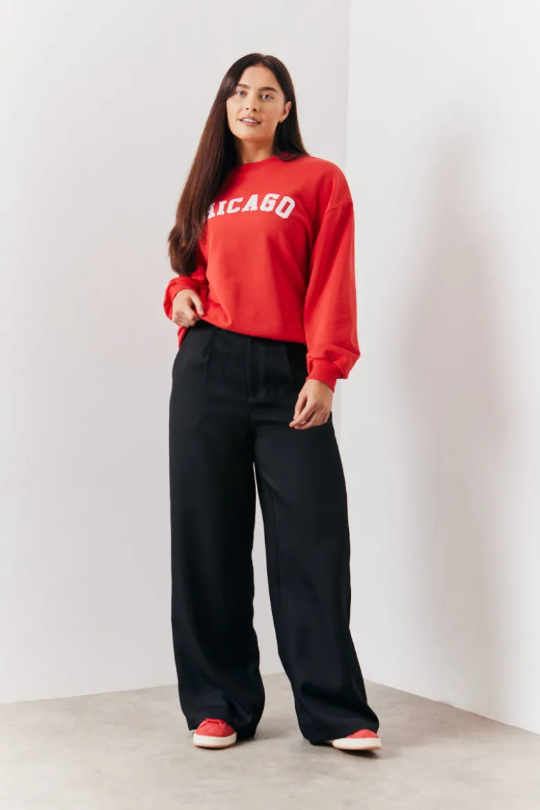 Tailored Wide Leg Trouser