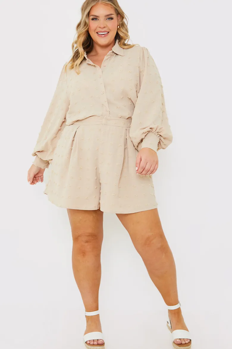 Textured Dobby Detail Co-Ord Shirt
