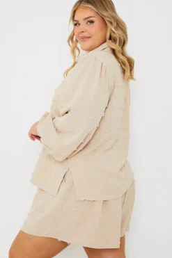 Textured Dobby Detail Co-Ord Shirt