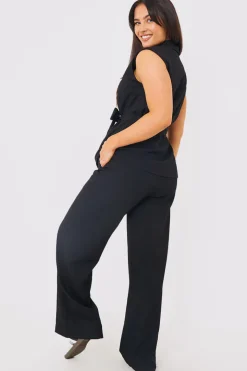Textured Wide Leg Co-Ord Trousers