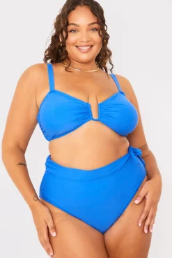 Tie Detail High Waist Bikini Bottoms