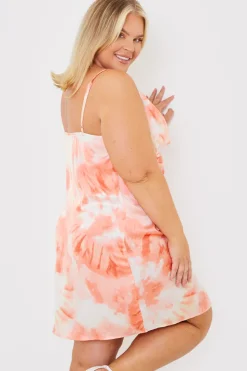 Tie Dye Cowl Neck Midi Dress