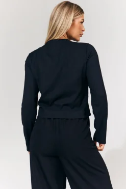 Tie Front Contrast Bow Top