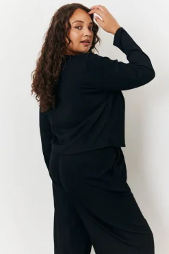 Tie Front Contrast Bow Top