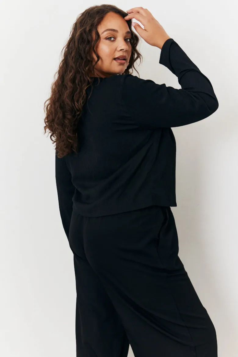 Tie Front Contrast Bow Top