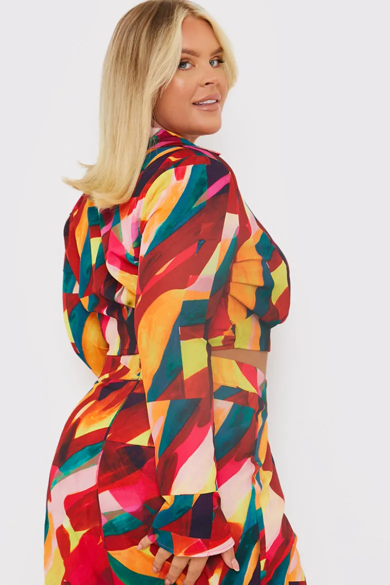 Tie Front Cropped Shirt