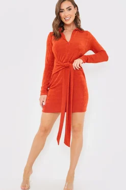 Tie Front Mini Dress