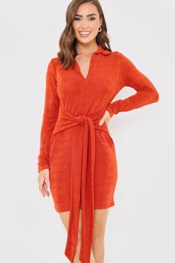 Tie Front Mini Dress