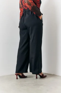 Tie Front Wide Leg Trouser