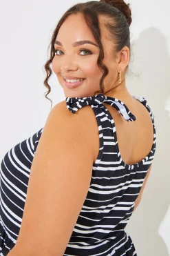 Tie Shoulder Smock Top