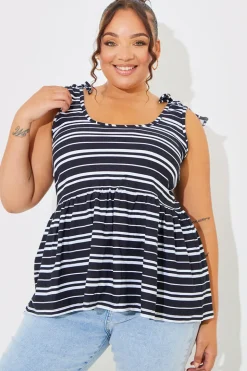 Tie Shoulder Smock Top
