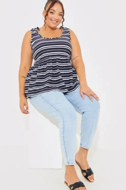 Tie Shoulder Smock Top