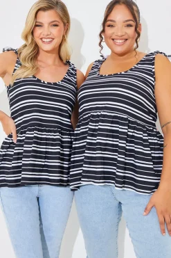 Tie Shoulder Smock Top