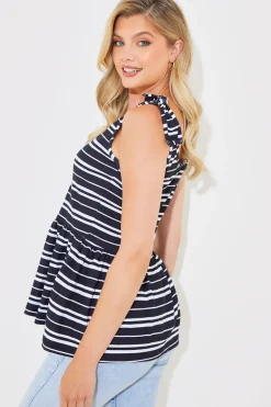 Tie Shoulder Smock Top