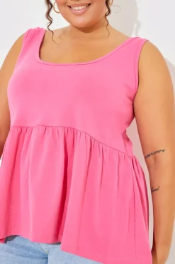 Tie Shoulder Smock Top