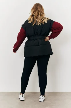 Tie Waist Puffer Gilet