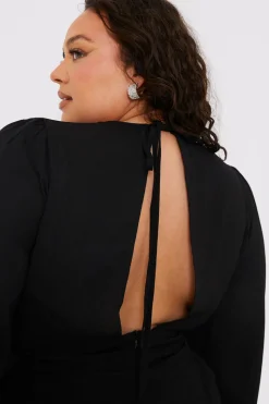 Twist Front Balloon Sleeve Playsuit