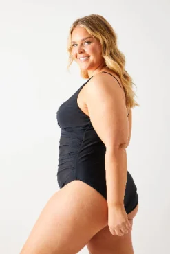 Twist Front Tummy Control Swimsuit