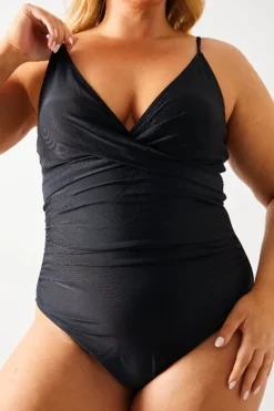 Twist Front Tummy Control Swimsuit