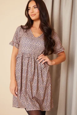 V Neck Skater Dress