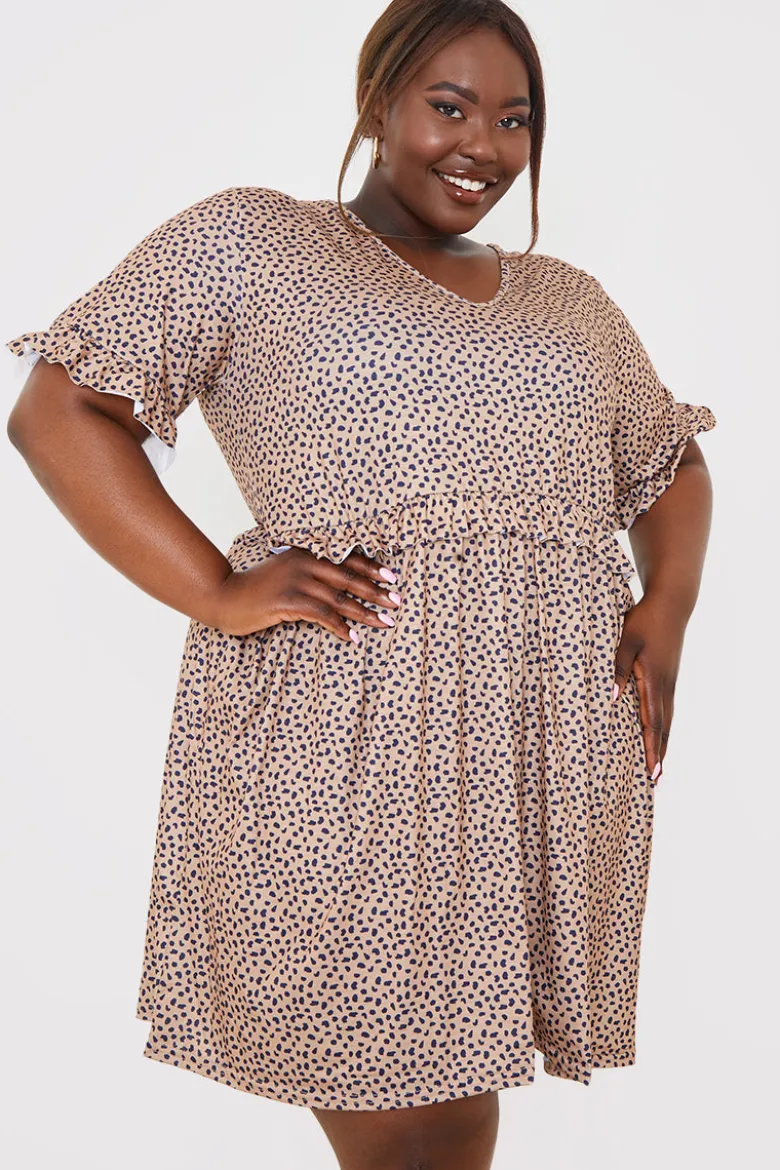 V Neck Skater Dress