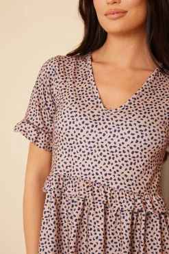 V Neck Skater Dress