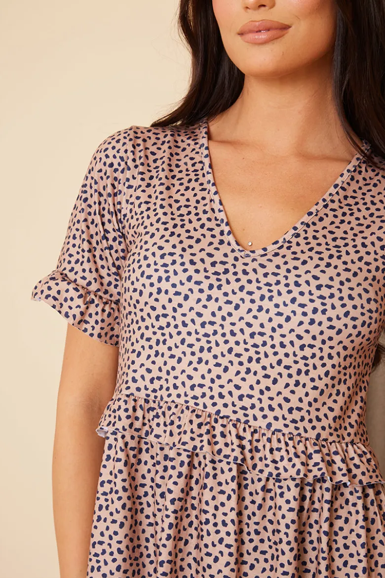 V Neck Skater Dress
