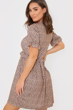 V Neck Skater Dress