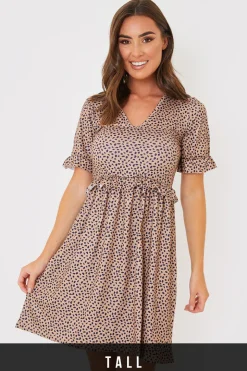 V Neck Skater Dress